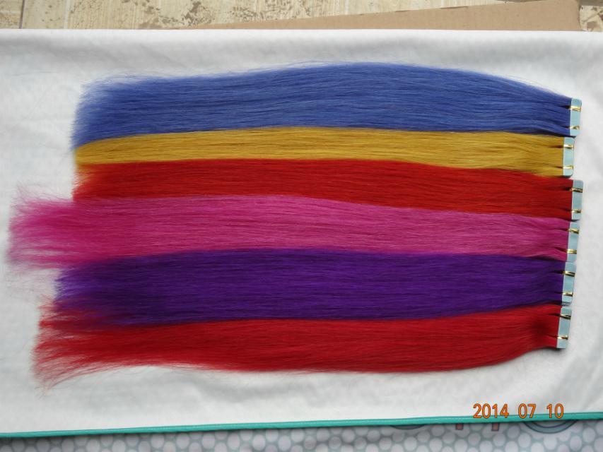 Red Tape In Hair Extensions