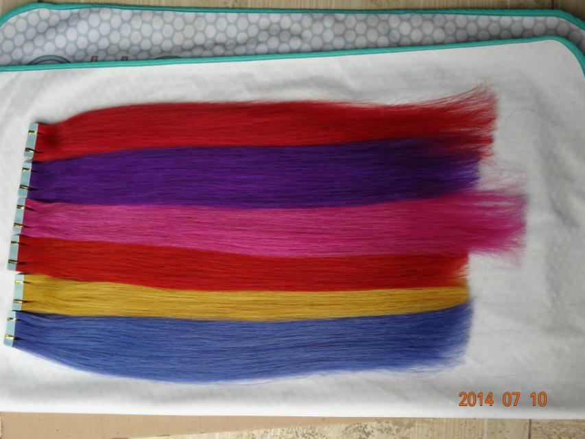 Red Tape In Hair Extensions