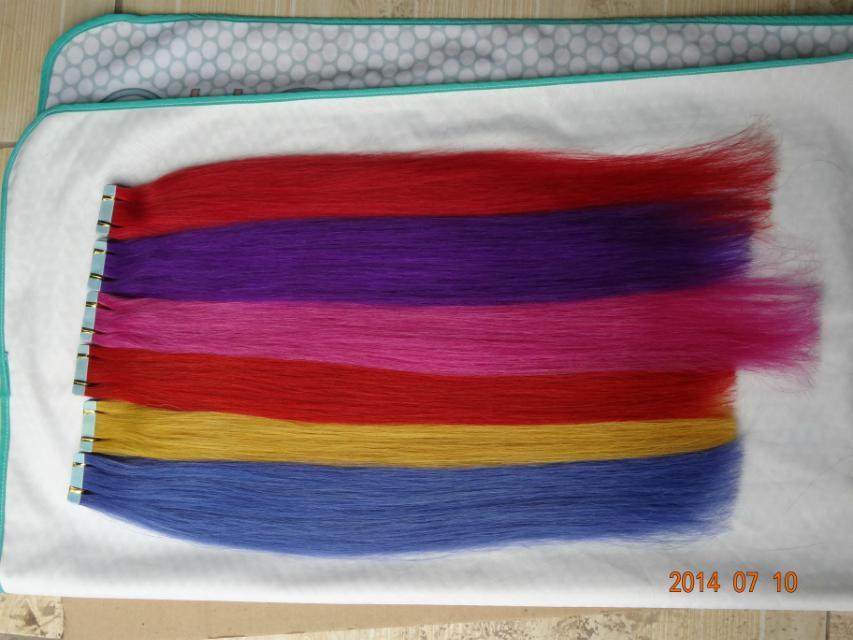 Red Tape In Hair Extensions